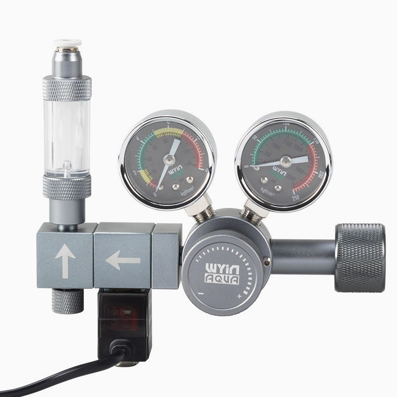Co2 Regulator Dual Stage - Aquarium CO2 Regulator Dual Meter Electromagnetic