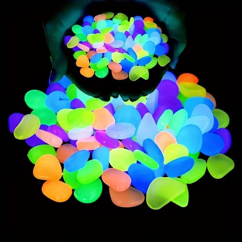 Aquarium Plant Growth - 50-200pcs Glow in The Dark Pebbles