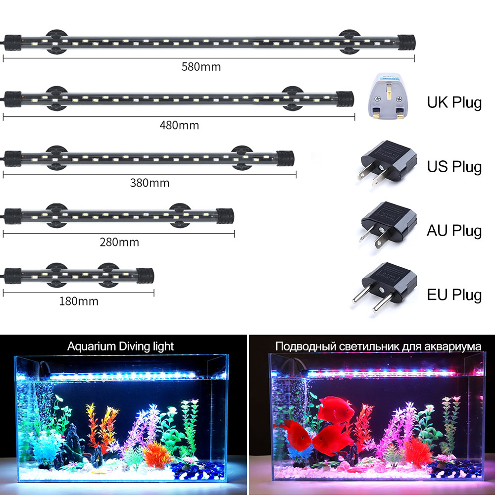 Aquarium Plant Growth - 90-260V Aquarium Light LED Waterproof Fish