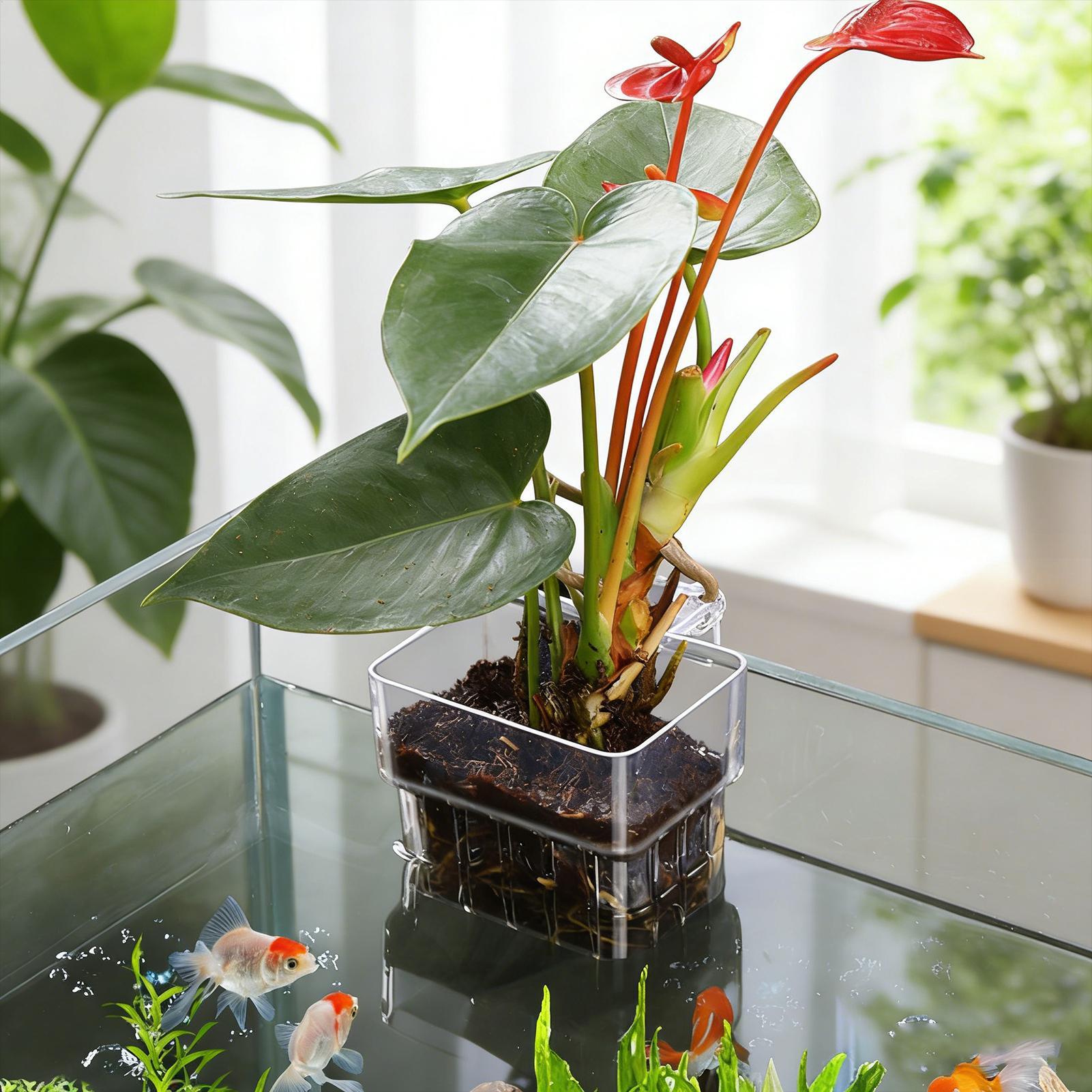 Transparent Hangable Aquarium  - Aquarium Plant Growth review and price