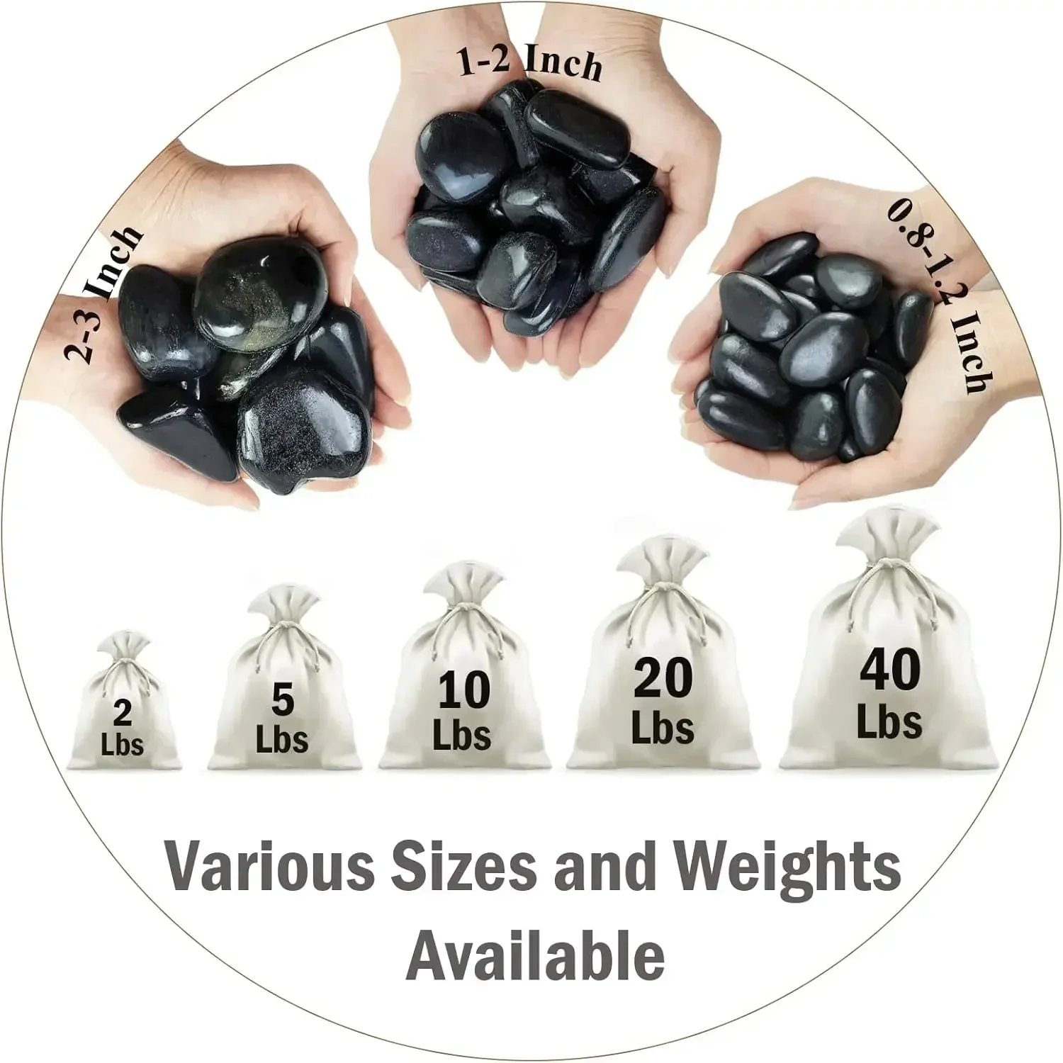 40 lbs Black River Rocks for L - Aquarium Plant review and price
