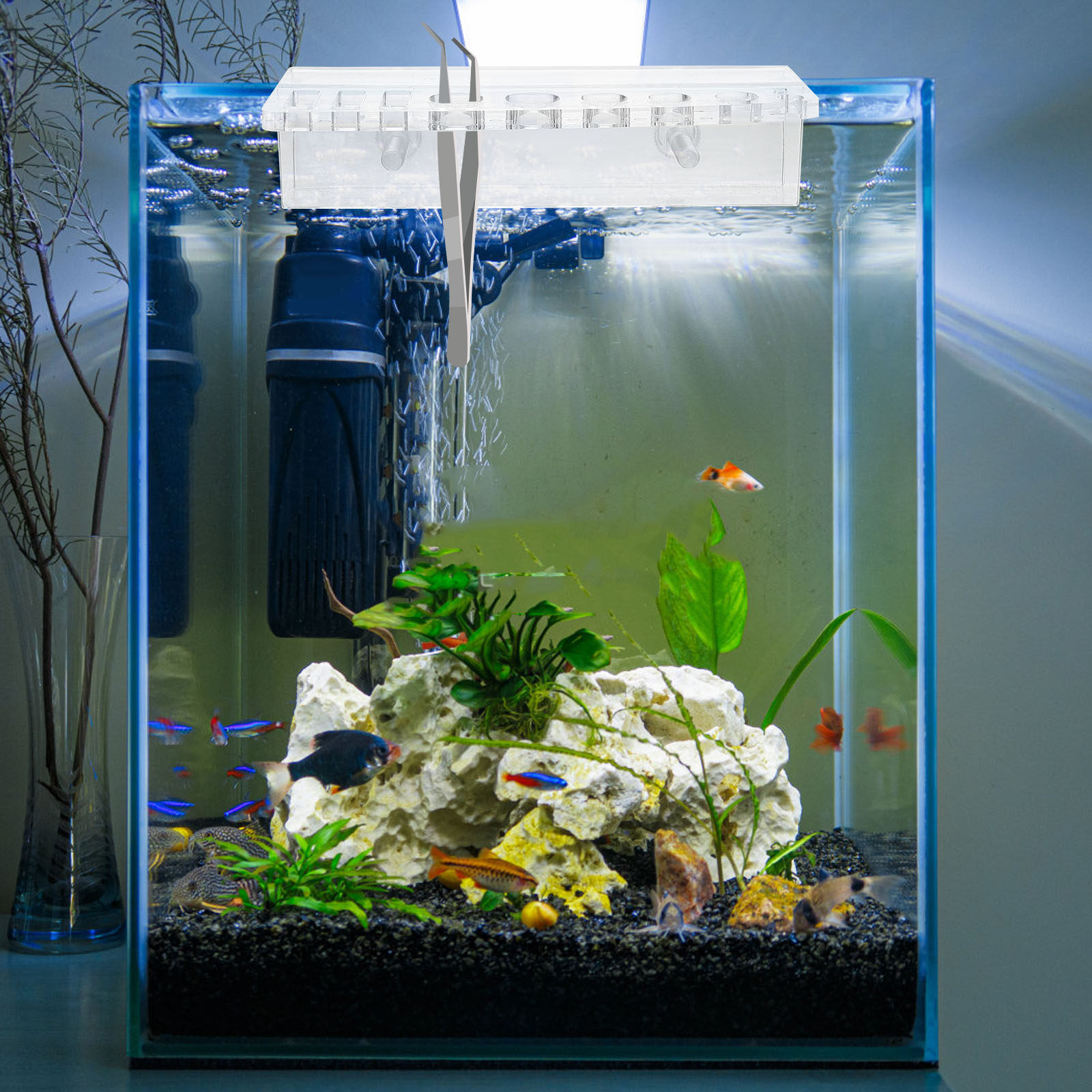 Aquarium Tool Holder Acrylic F - Planted Aquarium Maintenance review and price