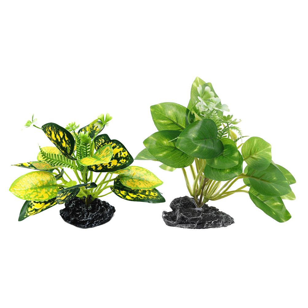 2pcs Fake Plants for Fish Tank - Planted Aquarium Maintenance review and price