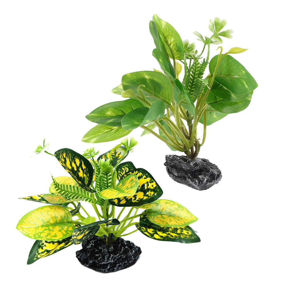 2pcs Fake Plants for Fish Tank - Planted Aquarium Maintenance review and price