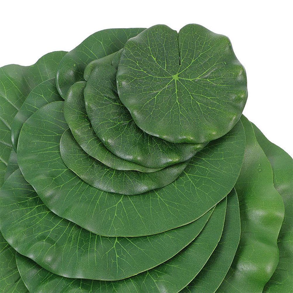 15Pcs Artificial Lily Pads Rea - Aquarium Planted Tank review and price