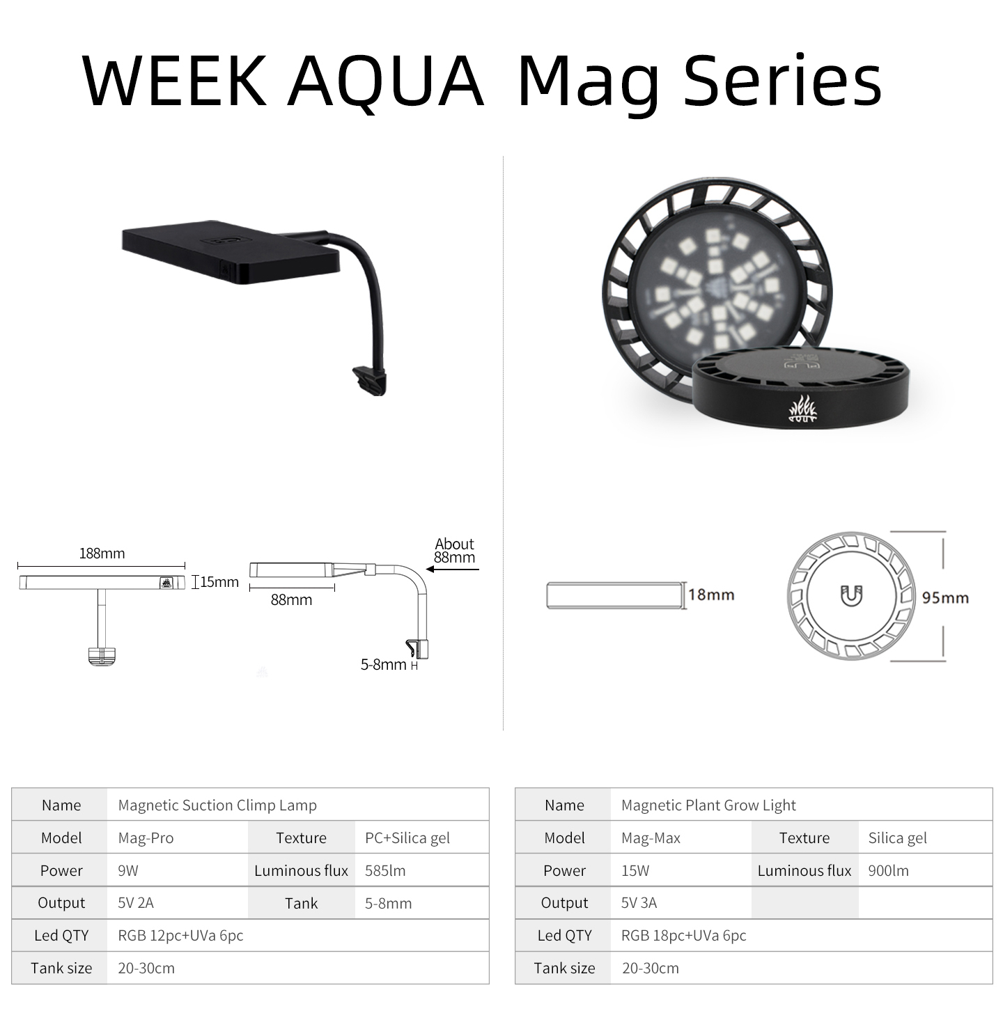 WEEK AQUA Mag Pro Mag Max Nano - Aquarium Plant Iron review and price