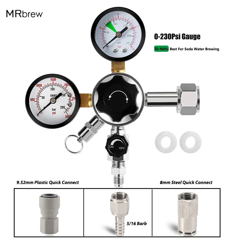 Dual Gauge Co2 Regulator High  - Co2 Regulator Dual Stage review and price