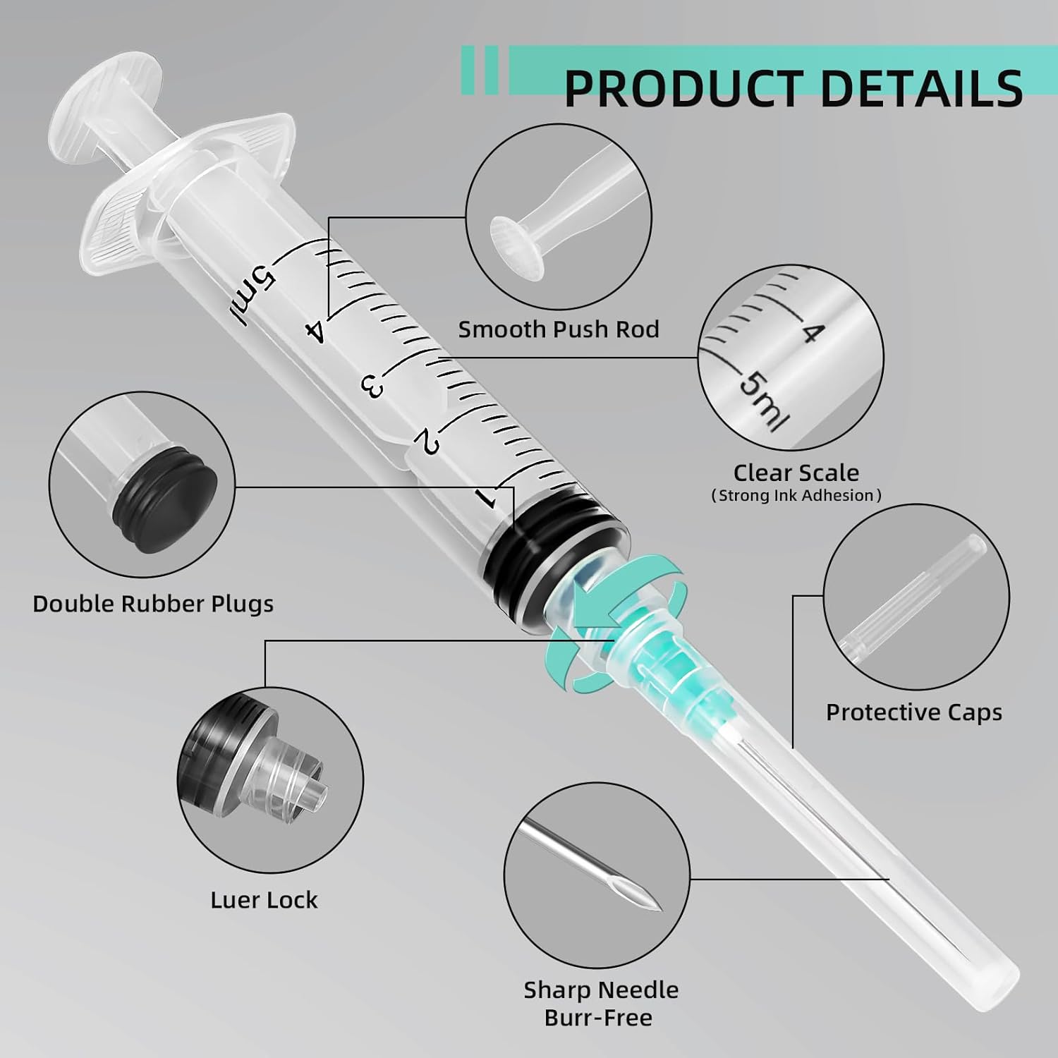 5ml Luer Lock Syringe, Suitabl - Aquarium Plant review and price