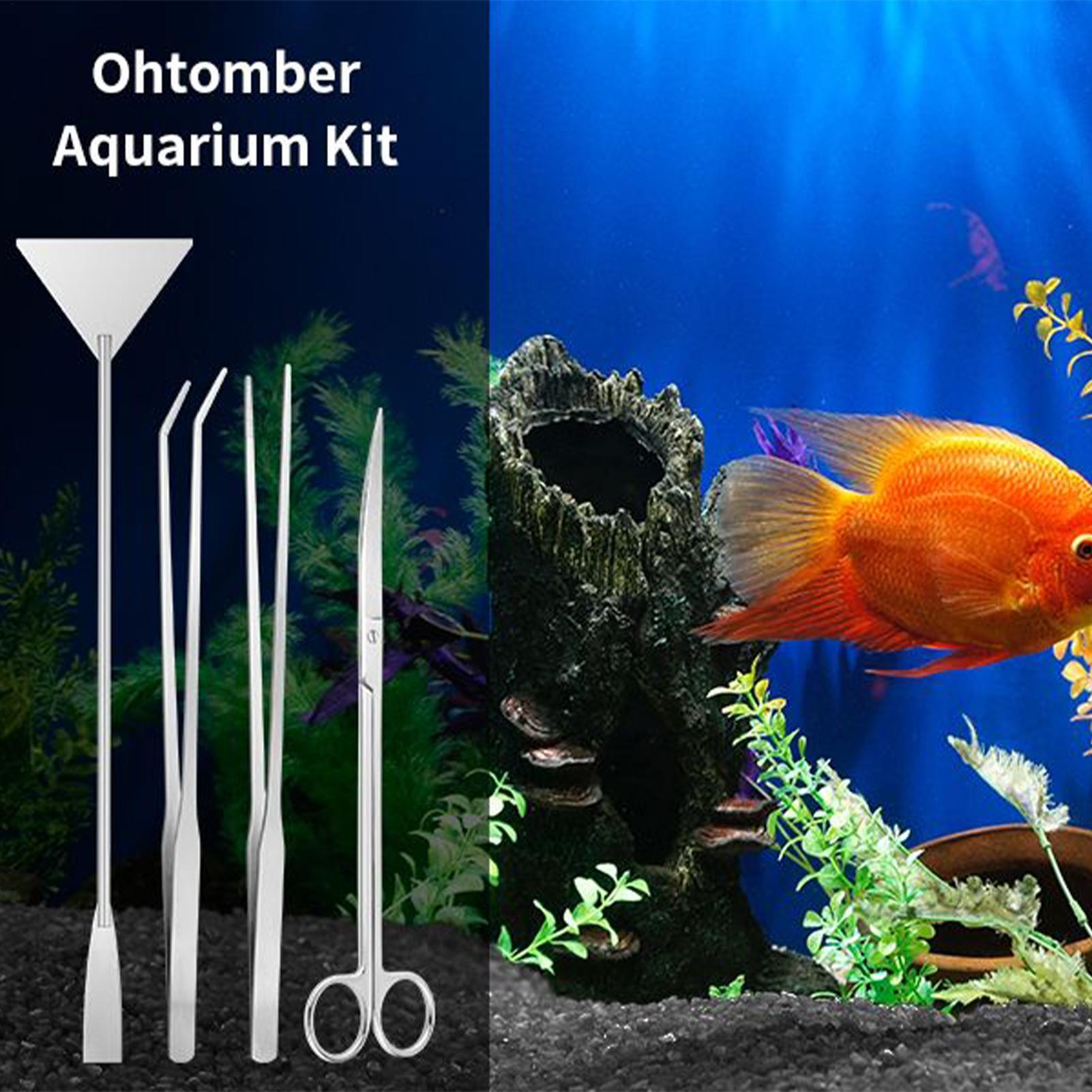 4pcs Aquarium Tool Kit Stainle - Planted Aquarium Maintenance review and price