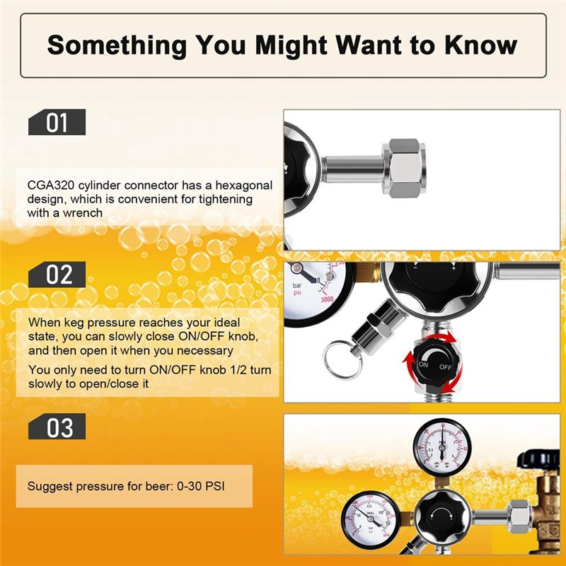 A02M-CGA-320 Keg Regulator,Dua - Co2 Regulator Dual Stage review and price