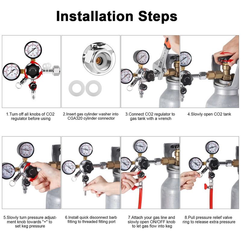 A02M-CGA-320 Keg Regulator,Dua - Co2 Regulator Dual Stage review and price