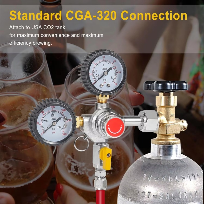 Dual Gauge CO2 Tank Regulator  - Co2 Regulator Dual Stage review and price