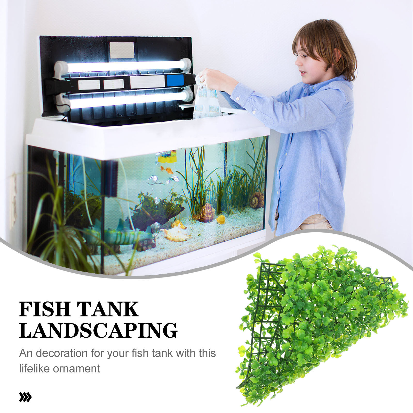 Fake Fish Tank Grass Realistic - Aquarium Planted Tank review and price