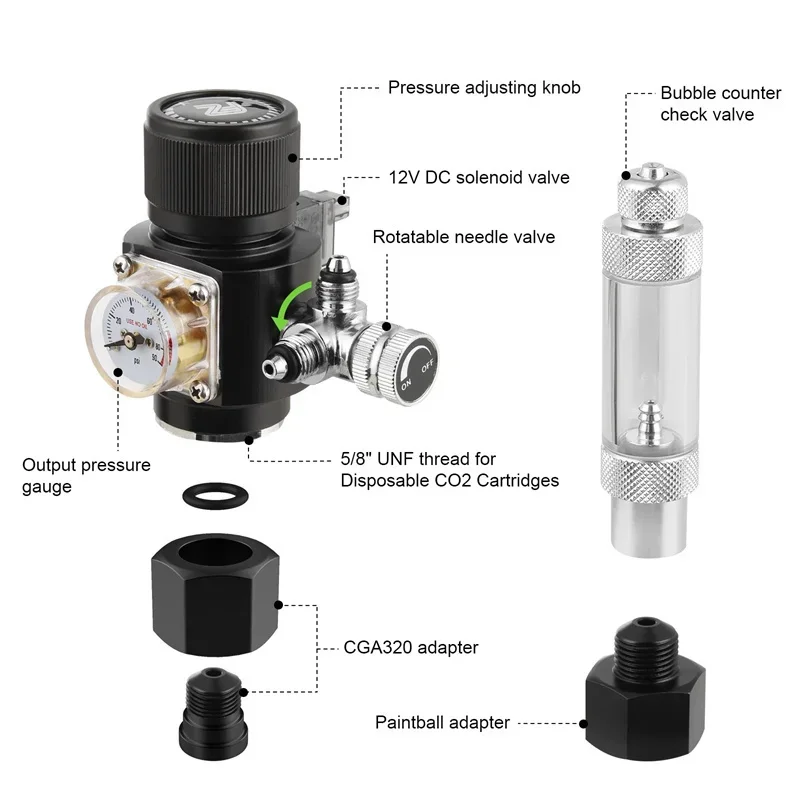 FZONE Dual Stage CO2 Regulator - Co2 Regulator Dual Stage review and price
